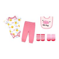 Girls 5 Piece Set: Pink Let's Hug