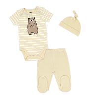 3 Piece Packaged Take Me Home Set: Tan Bear 