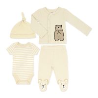 4 Piece Take Me Home Set: Tan Bear