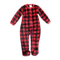 Neutral INF Printed Plush Sleeper: Red Buffalo Plaid 