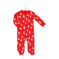 Neutral NB Zipped Cotton Christmas Sleeper: Red Snowman 