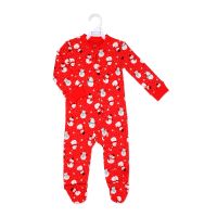 Neutral INF Zipped Cotton Christmas Sleeper: Red Snowman 