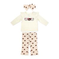 Girl's INF 3pc Legging and Headband Set: Team Teddy 