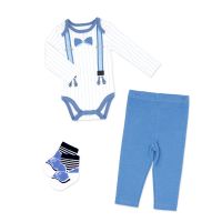 Boy's NB 3pc Dress-Up Set: Blue 