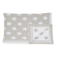 Knit Star Blanket: Grey