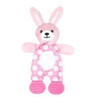 Pink Bunny Teething/Crinkle Activity Toy