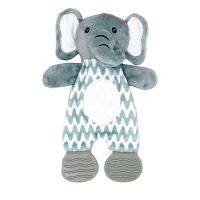 Grey Elephant Teething/Crinkle Activity Toy