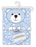 Blanket And Nunu Set: Blue Bear