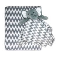 Blanket And Nunu Set: Grey Elephant