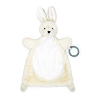 Flat Plush Activity Toy: Ivory Bunny