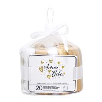 20 Pack Washcloth Set: Tan Sheep