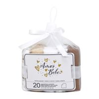20 Pack Washcloth Set: Tan Lion