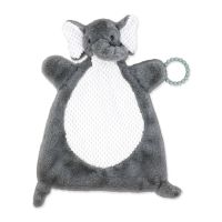 Flat Plush Activity Toy - Grey Elephant