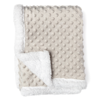 Popcorn Sherpa Blanket: Grey