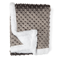 Popcorn Sherpa Blanket: Charcoal 
