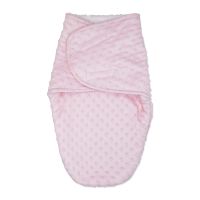 Popcorn Sherpa Swaddle Bag: Light Pink