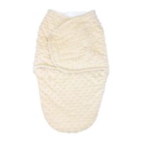 Popcorn Sherpa Swaddle Bag: Tan