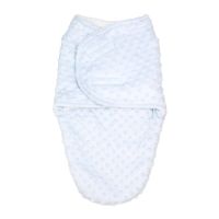 Popcorn Sherpa Swaddle Bag: Light Blue 