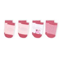 4 Pack Socks: Pink Lama Combo 