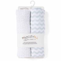 2 Pack Muslin Swaddle Blankets: Grey Star 