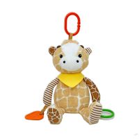 Plush Activity Toy - Brown Giraffe