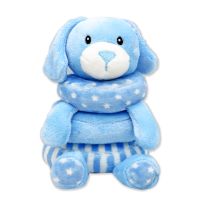 Plush Stacking Activity Toy - Blue Dog 