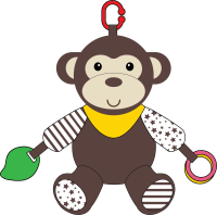 Plush Activity Toy - Monkey