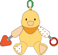 Plush Activity Toy - Duck