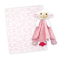 Plush Activity NUNU & Blanket: Pink Lamb