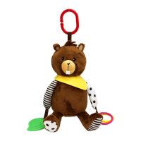 Plush Activity Toy: Brown Beaver