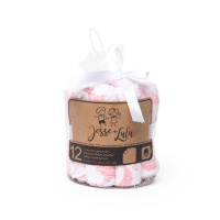 12-Pack Sky Theme Washcloth: Pink