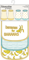 5 Piece Bib and Sock Set: Yellow Bananas for Bananas