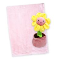 Plush Activity Toy & Blanket: Pink Flower