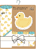 6pc Bath Set: Yellow Duckies 