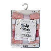 10 Pack Washcloths: Pink Llama