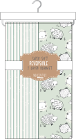 Reversible Printed Blanket: Sage Sheep