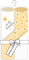 2 Pack Hooded Towel Set: Yellow Daisy