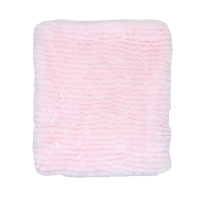Ridged Plush Blanket: Pink