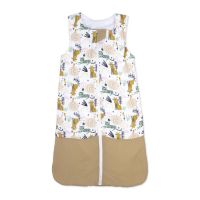 2 Layer Muslin Sleep Sac 0-6M: Tan Safari 