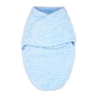 Ridge Plush Swaddle Sack: Blue 