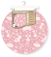 Reversible Pressed Plush Stuffed Playmat: Rose Bunnies