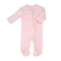 Solid Mitted Cuff Sleeper: Pink