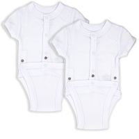 2 Pack Diaper Vest: White