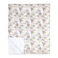 Mink/ Polar Fleece Blanket: Pink Squirrel