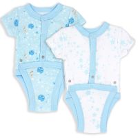 2 Pack Galaxy Theme Diaper Vest: Blue 