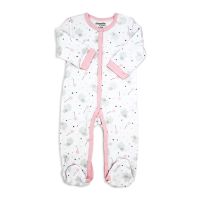 Balloon Elephant Interlock Coverall: Pink