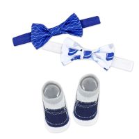 3pc Bowtie & Sock Set: Navy Hats