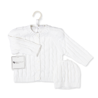 2- Piece Knit Hanging Set: White
