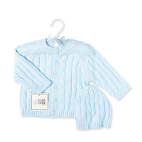 2- Piece Knit Hanging Set: Blue