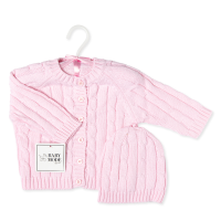 2- Piece Knit Hanging Set: Pink